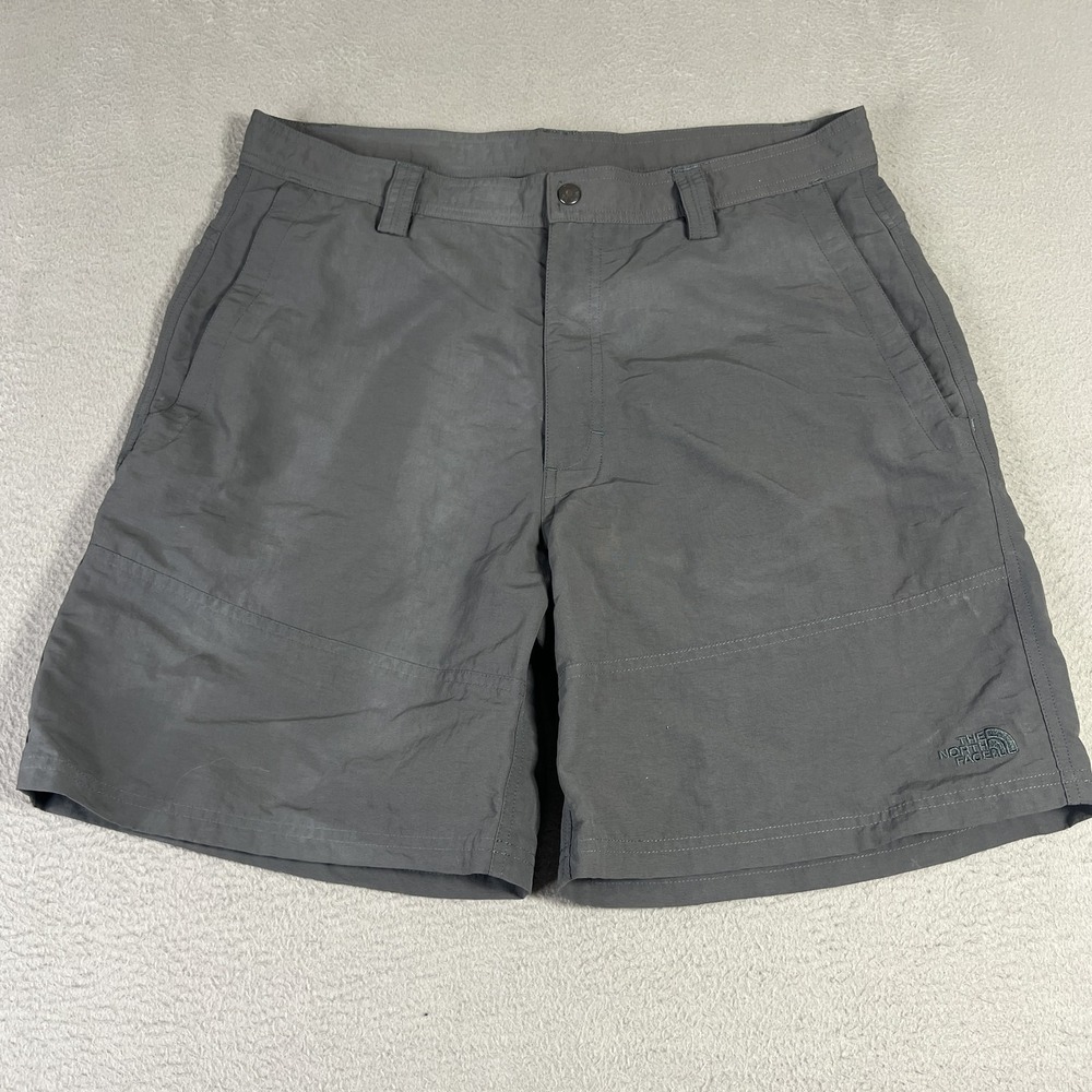 North Face Shorts Mens 36 Gray Nylon Outdoor‎ Hiking Casual Quick Dry Pockets